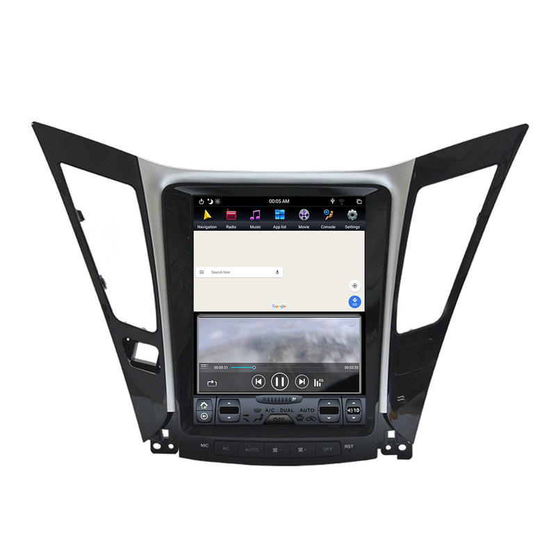 10,4 reproductor multimedia lleno 2012 del hd de Android 10 de la unidad de la cabeza de la sonata de Hyundai de la pulgada para el coche
